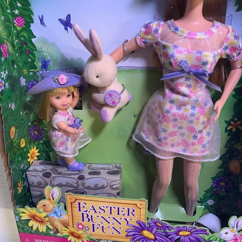 Vintage Barbie 1990’s Easter Bunny Fun Barbie & Kelly